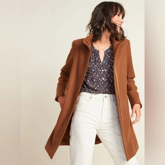 Old Navy Coat Funnel Neck - Picture 1 of 6